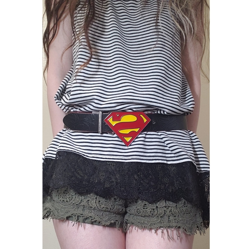 Superman buckle belt